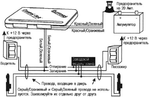 Схема 2. Положительный триггер (Большинство легковых автомобилей марки Дженерал Моторс)