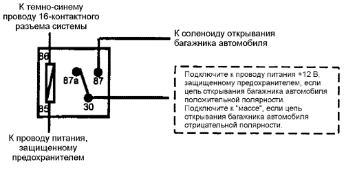 Подключение проводов дополнительного реле канала 2